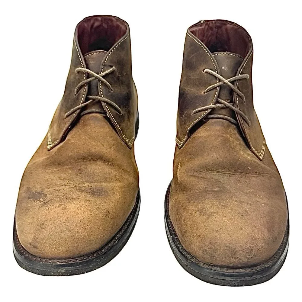 Johnston & Murphy Copeland Chukka Boots Sz 13 Brown Leather Sheepskin Men’s